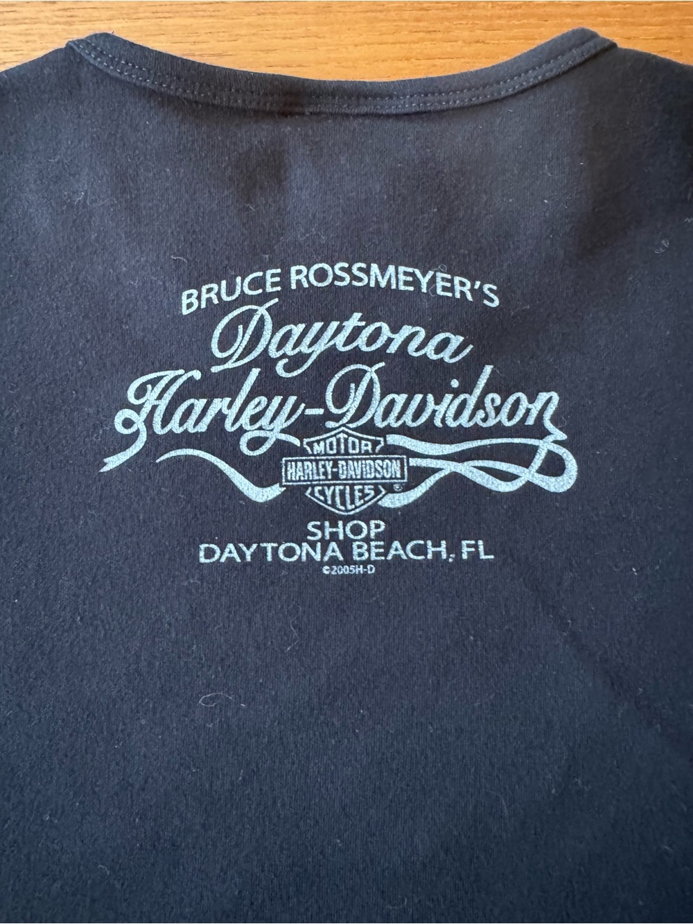 Vintage 2005 Harley-Davidson Daytona Beach Bike Week women’s Black T. Rhinestone
